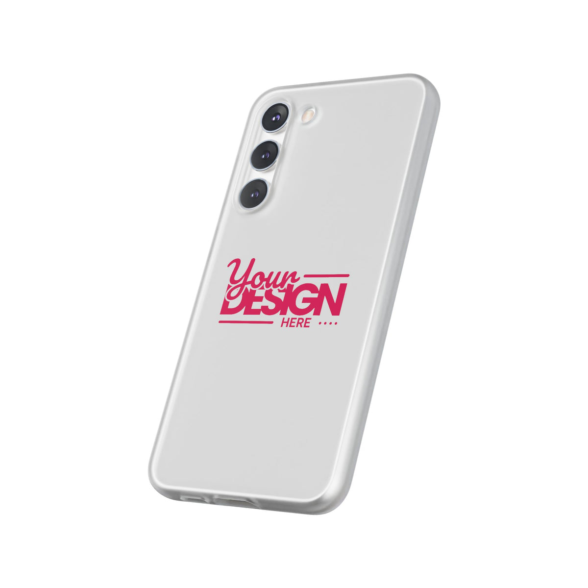 Customizable Flexi Phone Case – Personalize Your Design with Name or Photo, Flexible Protective Cover for Samsung Phones