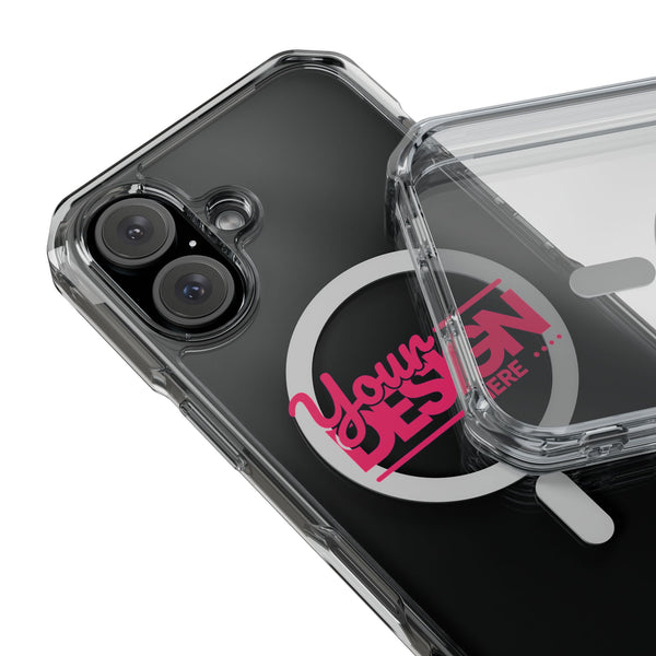 Magnetic Clear Phone Case – Custom ‘Your Design Here’ MagSafe-Compatible Impact-Resistant Cover for iPhone