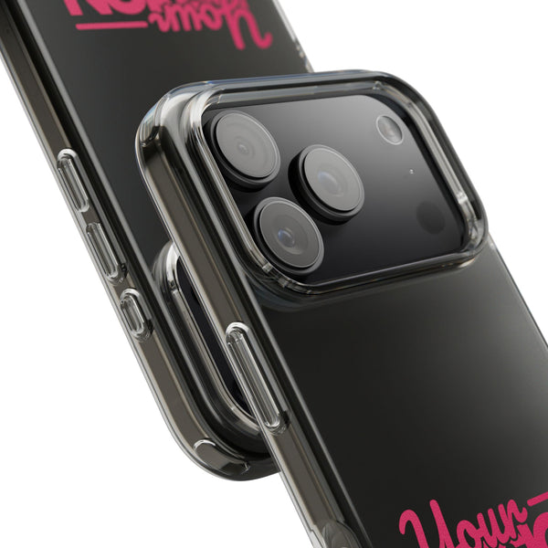 Customizable Clear Impact-Resistant Phone Case – Personalized Name or Photo Design, Transparent Shockproof Cover for iPhone