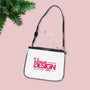 Custom Small Shoulder Bag – Personalized Pink ‘Your Design Here’ Print, Stylish Custom Tote Purse for Everyday Use & Gifts
