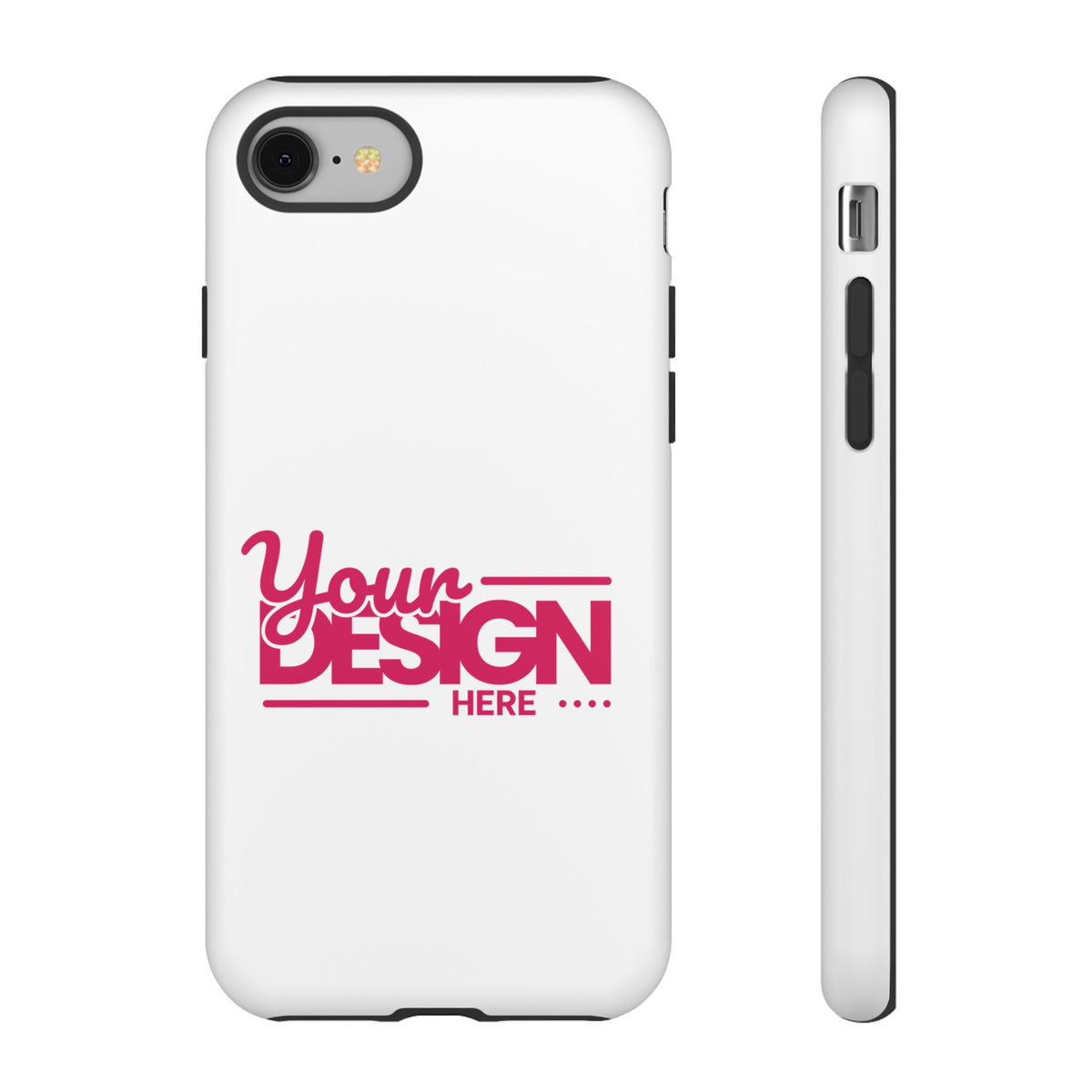 Customizable Tough Phone Case – Personalized Protective Cover with Name or Photo, Shockproof Case for iPhone & Samsung, Durable Gift Idea