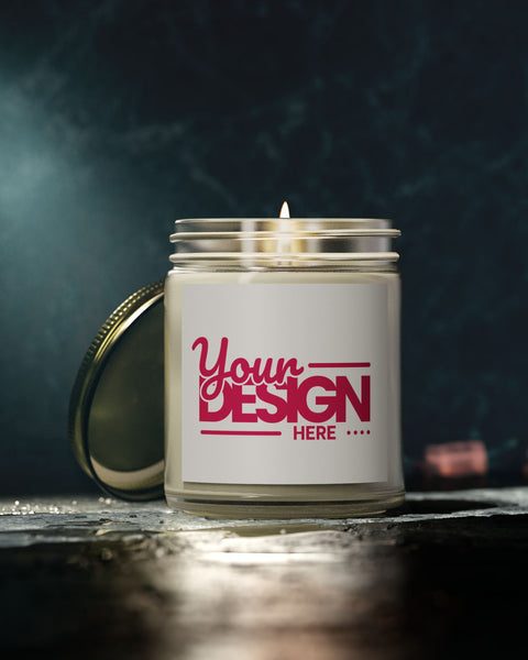 Coconut Apricot Wax Scented 9oz Candle Aromatherapy Custom Gift For Home Decor