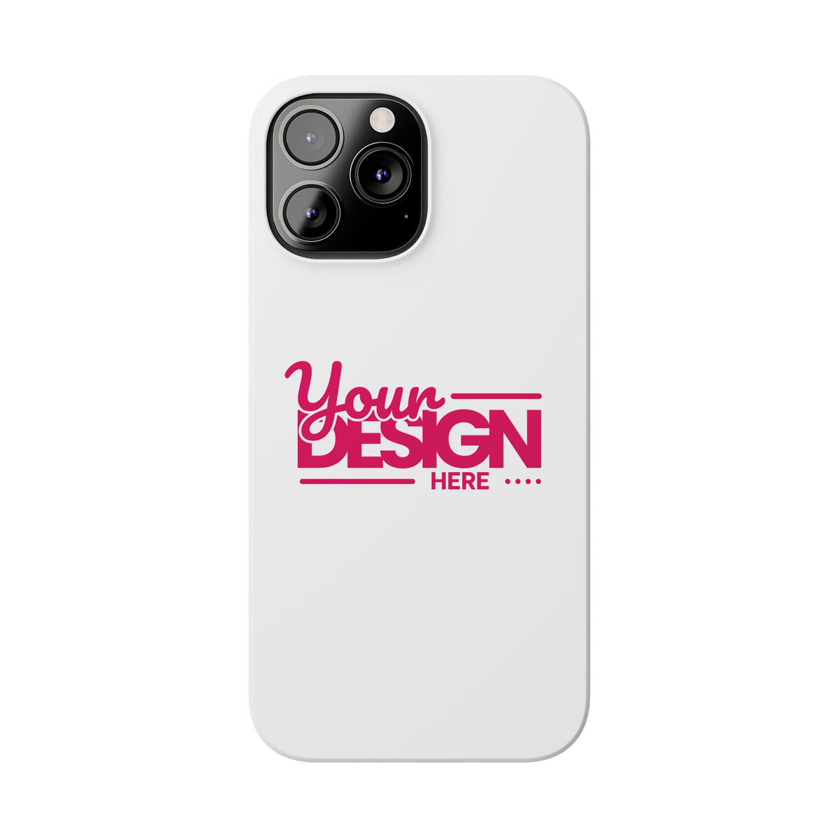 Customizable Slim Phone Case – Personalize Your Design with Name or Photo, Lightweight Protective Cover for iPhone