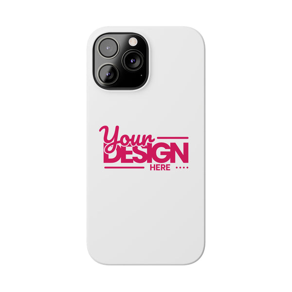 Customizable Slim Phone Case – Personalize Your Design with Name or Photo, Lightweight Protective Cover for iPhone
