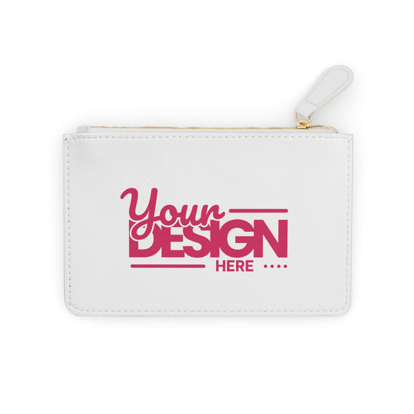 Mini Clutch Bag – Custom ‘Your Design Here’ Logo Wristlet, Personalized Small Pouch for Events, Gifts & Everyday Use