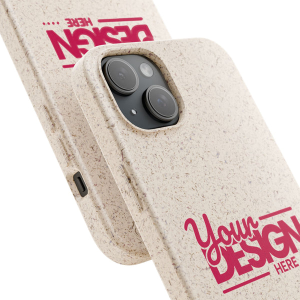 Biodegradable Phone Case – Eco-Friendly Custom Design Cover, Personalized Sustainable Protective Case for iPhone