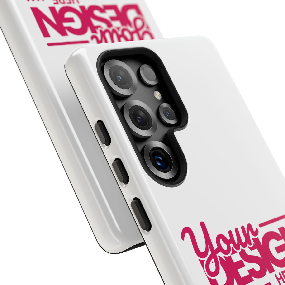 Customizable Tough Phone Case – Personalized Protective Cover with Name or Photo, Shockproof Case for Samsung Phones, Durable Gift Idea