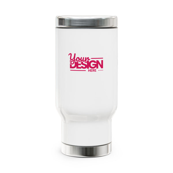 Stainless Steel Travel Mug, Personalizable Coffee Cup, On-the-Go Beverage Holder, Perfect Gift for Travelers, Customizable Insulated Mug
