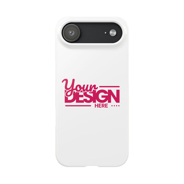 Customizable Slim Phone Case – Personalize Your Design with Name or Photo, Lightweight Protective Cover for iPhone