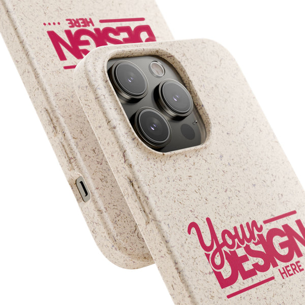 Biodegradable Phone Case – Eco-Friendly Custom Design Cover, Personalized Sustainable Protective Case for iPhone