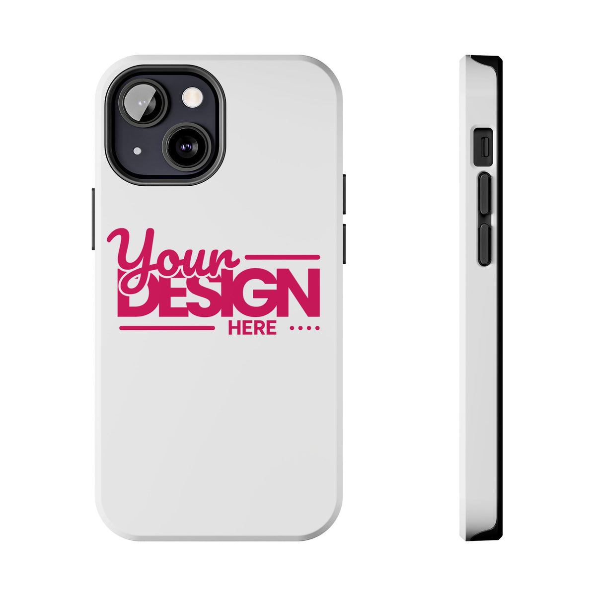 Personalized Tough Phone Case – Custom Name or Photo Protective Cover, Shock-Absorbent Durable Case for iPhone, Unique Gift Idea