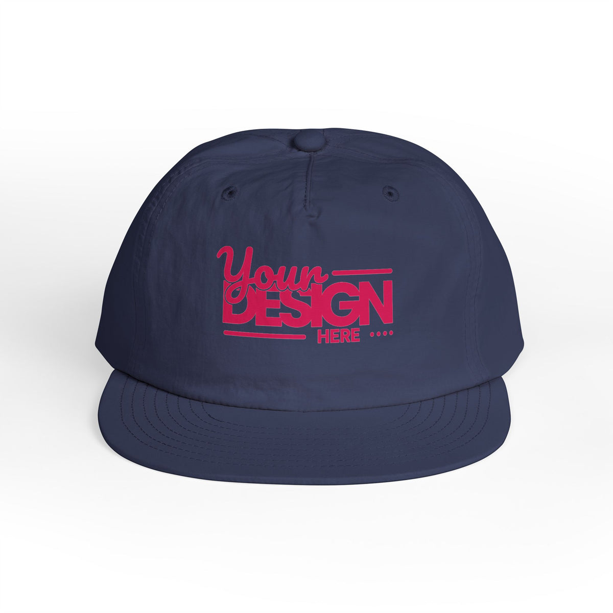 Custom Surf Cap – Lightweight Quick-Dry Recycled Nylon Snapback, Personalized Beach Hat with Breathable Mesh & Relaxed Fi
