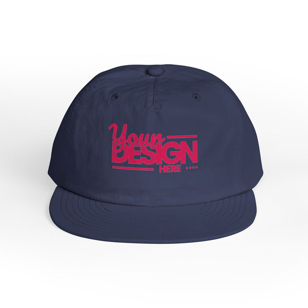 Custom Surf Cap – Lightweight Quick-Dry Recycled Nylon Snapback, Personalized Beach Hat with Breathable Mesh & Relaxed Fi
