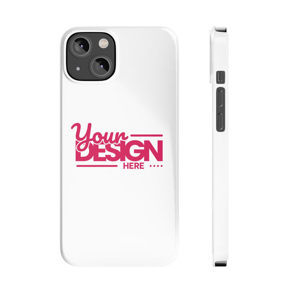 Customizable Slim Phone Case – Personalize Your Design with Name or Photo, Lightweight Protective Cover for iPhone