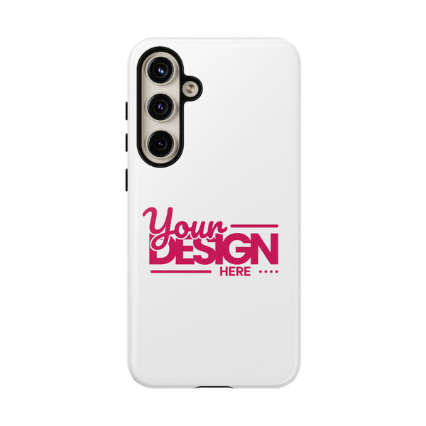 Customizable Tough Phone Case – Personalized Protective Cover with Name or Photo, Shockproof Case for Samsung Phones, Durable Gift Idea