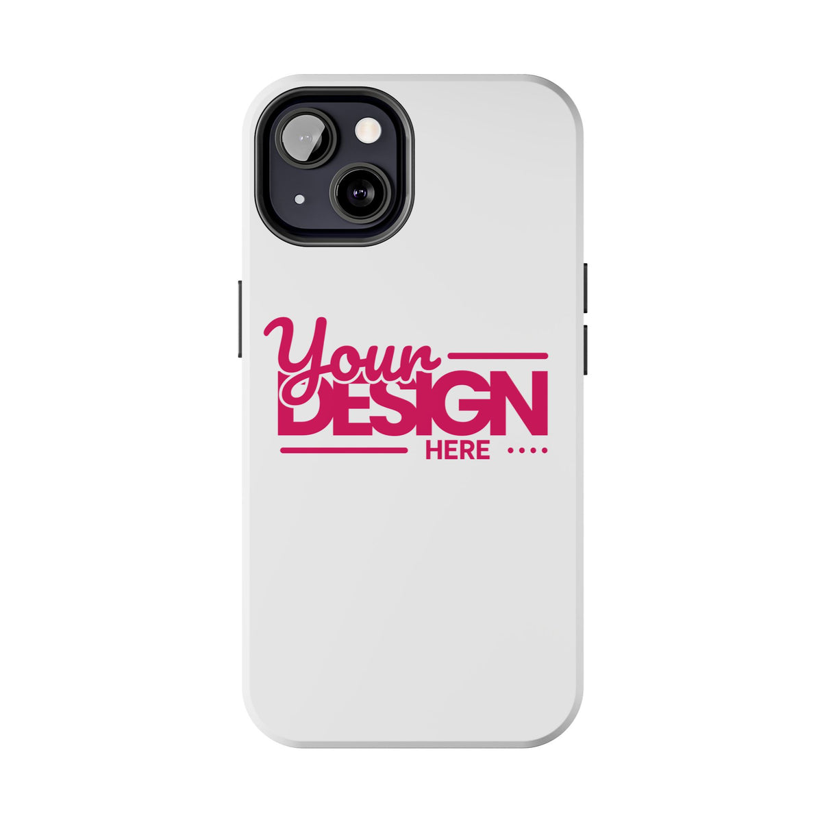 Personalized Tough Phone Case – Custom Name or Photo Protective Cover, Shock-Absorbent Durable Case for iPhone, Unique Gift Idea