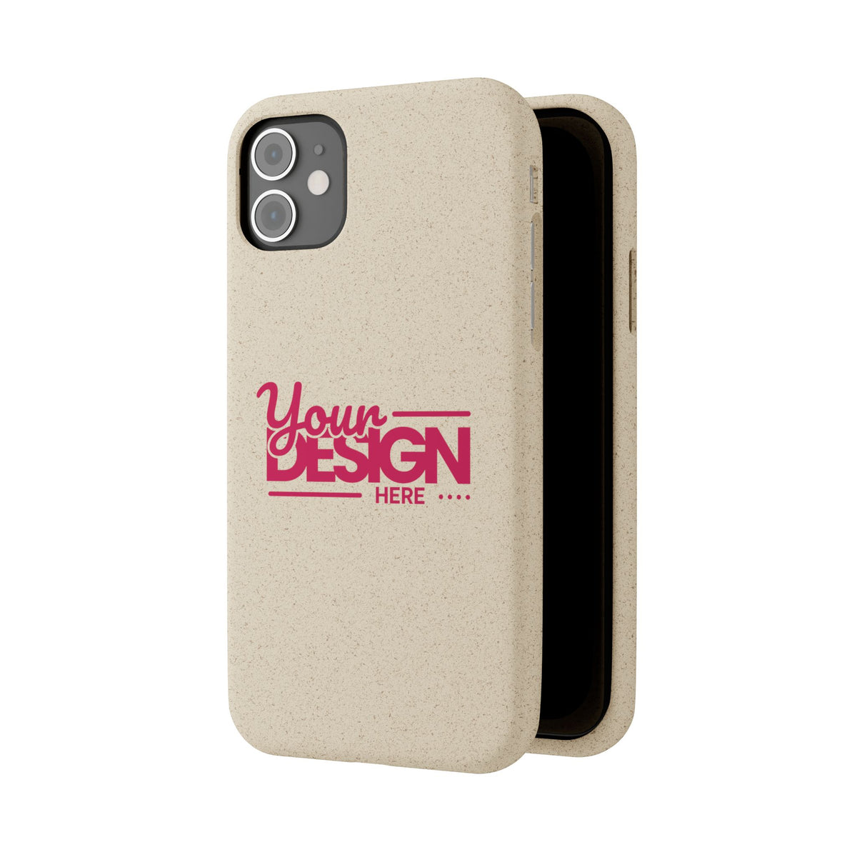 Biodegradable Phone Case – Eco-Friendly Custom Design Cover, Personalized Sustainable Protective Case for iPhone