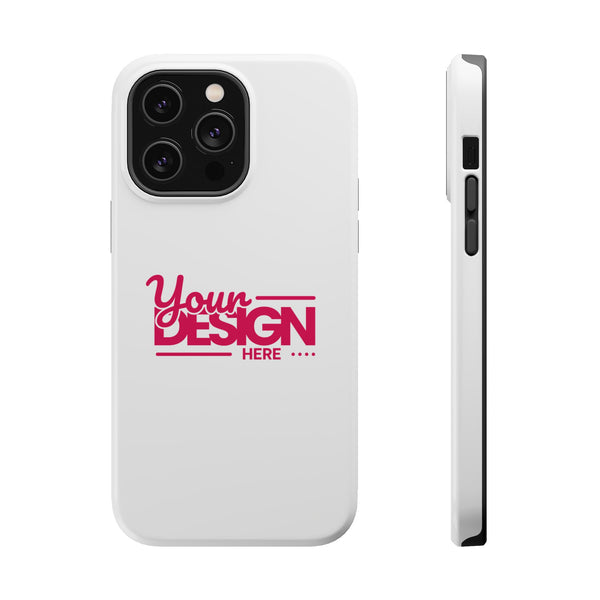 Durable Custom Magnetic Phone Case – Personalized Name or Photo Design, Shockproof Protective Cover for iPhone