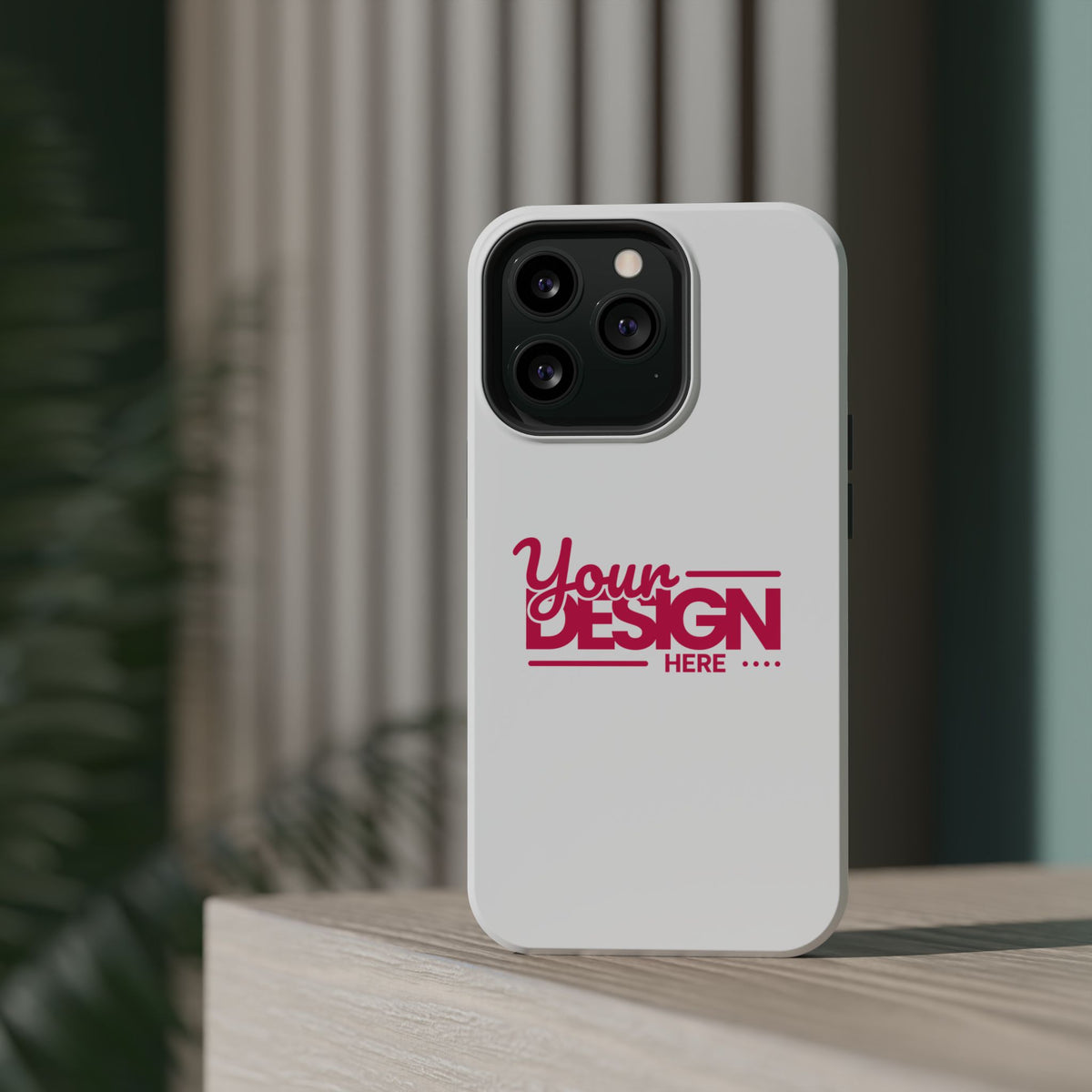 Durable Custom Magnetic Phone Case – Personalized Name or Photo Design, Shockproof Protective Cover for iPhone