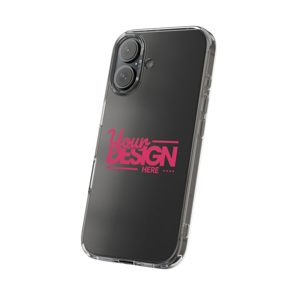 Customizable Clear Impact-Resistant Phone Case – Personalized Name or Photo Design, Transparent Shockproof Cover for iPhone