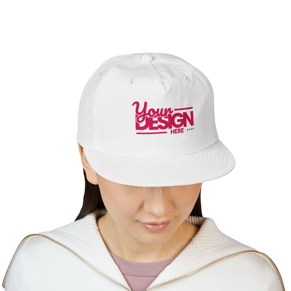 Custom Surf Cap – Lightweight Quick-Dry Recycled Nylon Snapback, Personalized Beach Hat with Breathable Mesh & Relaxed Fi