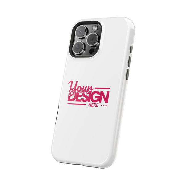 Durable Custom Magnetic Phone Case – Personalized Name or Photo Design, Shockproof Protective Cover for iPhone