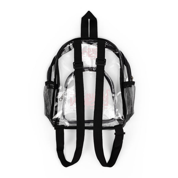 Clear Stadium Backpack – Transparent Security Bag for School, Events & Travel, Durable See-Through Customizable Bookbag