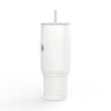 40 Oz Engraved Insulated Tumbler With Lid And Handle Custom Travel Mug by Printify