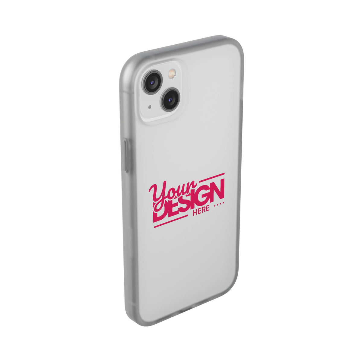 Customizable Flexi Phone Case – Personalize Your Design with Name or Photo, Flexible Protective Cover for iPhone