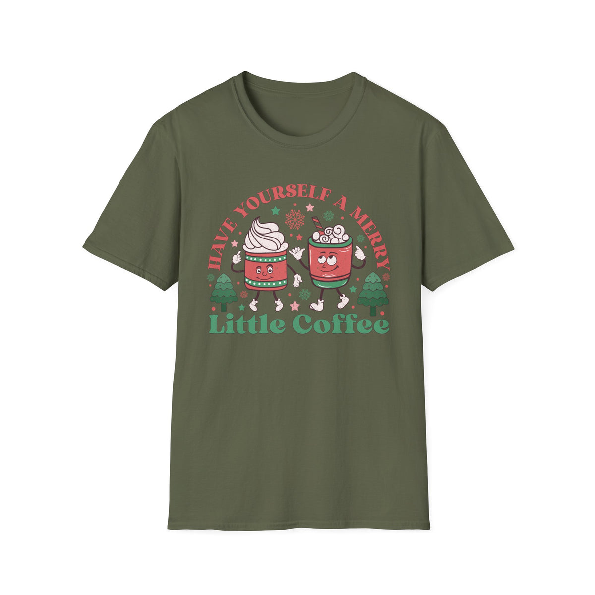 Have Yourself a Merry Little Coffee Christmas Tee - Holiday Coffee Shirt, Hot Cocoa, Christmas Mug, Winter Vibes Tee