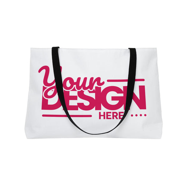 Weekender Tote Bag – Custom ‘Your Design Here’ Travel & Beach Carryall, Personalized Oversized Bag for Vacations & Getaways