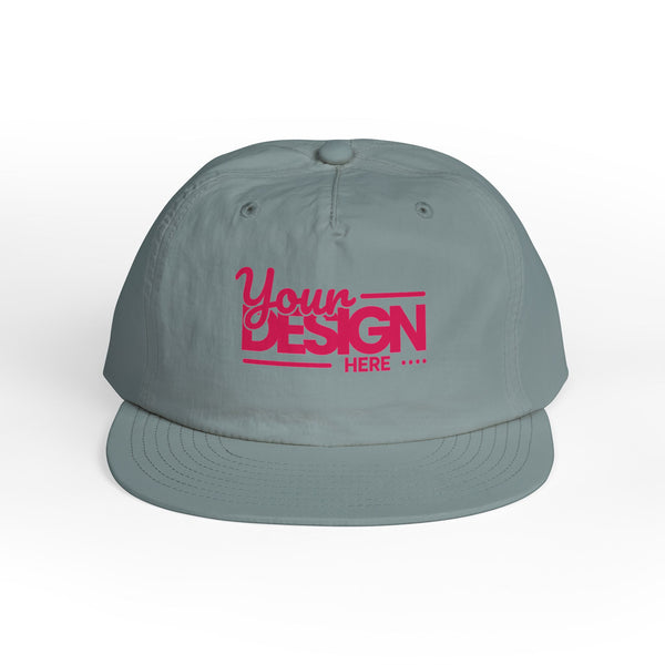 Custom Surf Cap – Lightweight Quick-Dry Recycled Nylon Snapback, Personalized Beach Hat with Breathable Mesh & Relaxed Fi