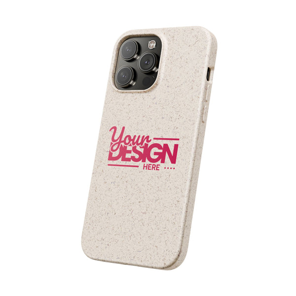 Biodegradable Phone Case – Eco-Friendly Custom Design Cover, Personalized Sustainable Protective Case for iPhone