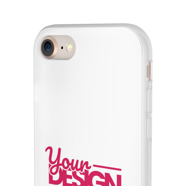 Customizable Flexi Phone Case – Personalize Your Design with Name or Photo, Flexible Protective Cover for iPhone