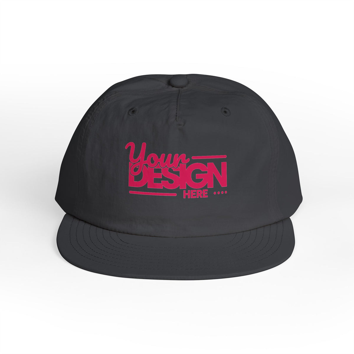 Custom Surf Cap – Lightweight Quick-Dry Recycled Nylon Snapback, Personalized Beach Hat with Breathable Mesh & Relaxed Fi