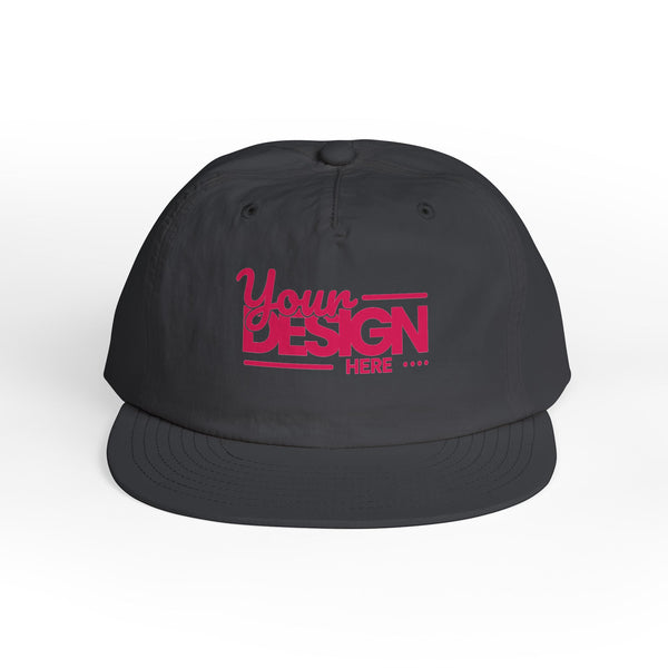 Custom Surf Cap – Lightweight Quick-Dry Recycled Nylon Snapback, Personalized Beach Hat with Breathable Mesh & Relaxed Fi
