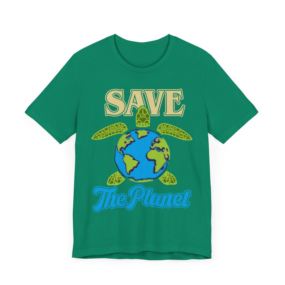 Save the Planet - Turtle Earth Graphic Tee, Ocean Conservation, Eco-Friendly Apparel, Environmental Awareness Shirt,