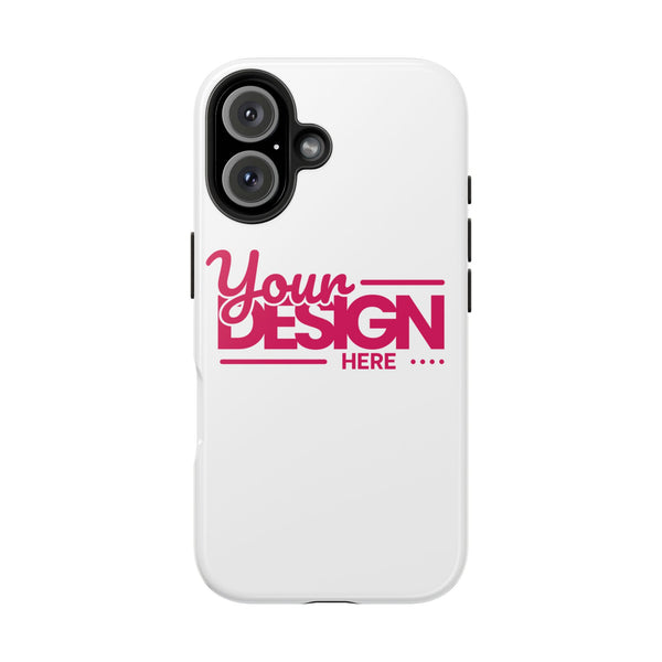 Personalized Tough Phone Case – Custom Name or Photo Protective Cover, Shock-Absorbent Durable Case for iPhone, Unique Gift Idea