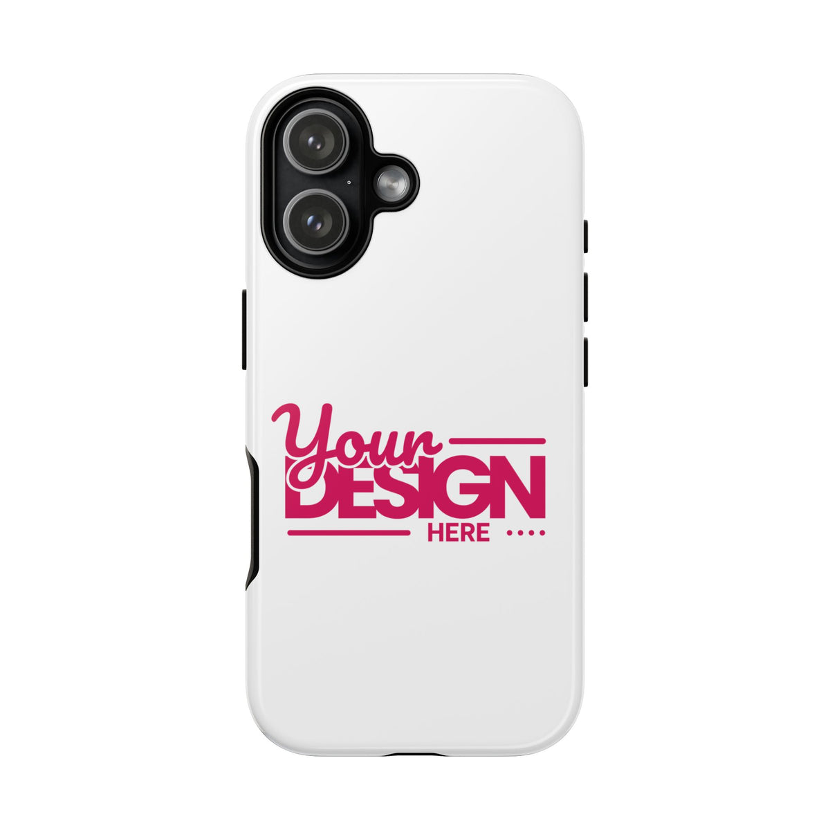 Customizable Tough Phone Case – Personalized Protective Cover with Name or Photo, Shockproof Case for iPhone & Samsung, Durable Gift Idea