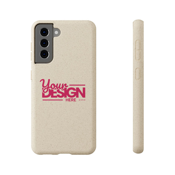 Biodegradable Phone Case – Eco-Friendly Custom Design Cover, Personalized Sustainable Protective Case for Samsung