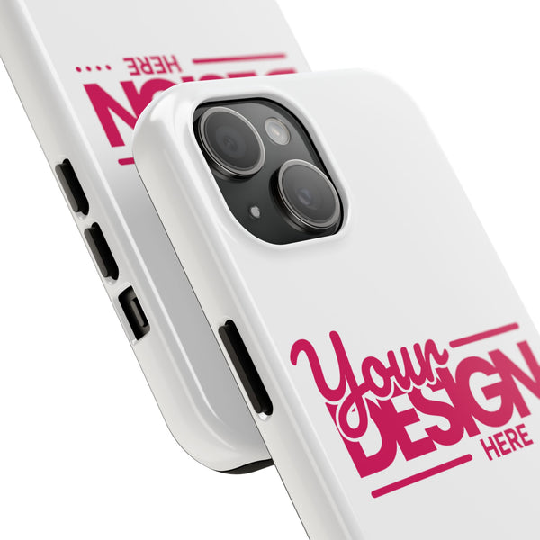 Personalized Tough Phone Case – Custom Name or Photo Protective Cover, Shock-Absorbent Durable Case for iPhone, Unique Gift Idea