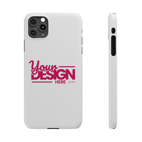 Customizable Slim Phone Case – Personalize Your Design with Name or Photo, Lightweight Protective Cover for iPhone