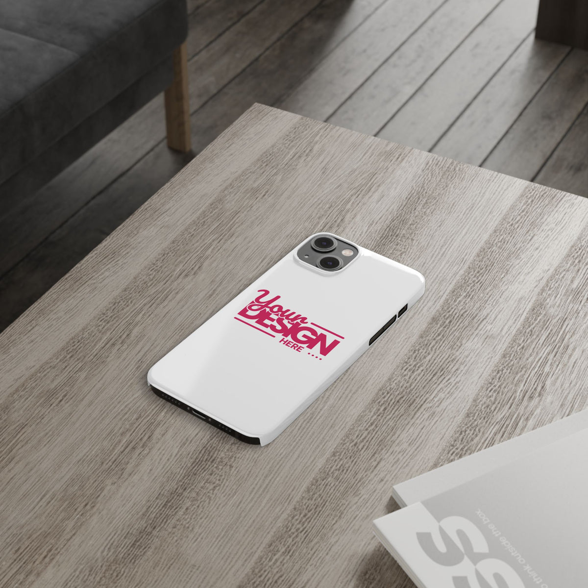 Customizable Slim Phone Case – Personalize Your Design with Name or Photo, Lightweight Protective Cover for iPhone