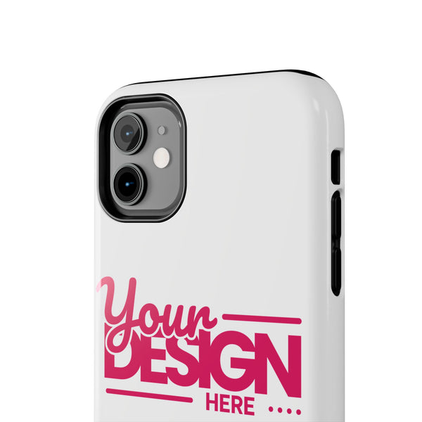 Personalized Tough Phone Case – Custom Name or Photo Protective Cover, Shock-Absorbent Durable Case for iPhone, Unique Gift Idea