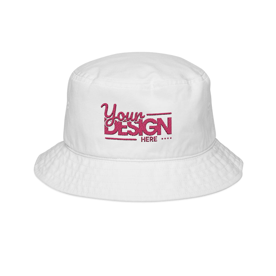 Custom Embroidered Bucket Hat – Personalized Cotton Twill Summer Hat, Vintage Low-Profile Sun Cap for Men & Women