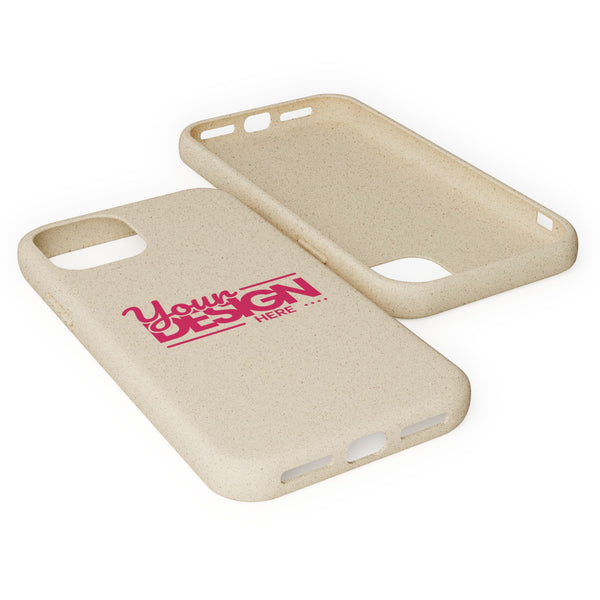 Biodegradable Phone Case – Eco-Friendly Custom Design Cover, Personalized Sustainable Protective Case for iPhone