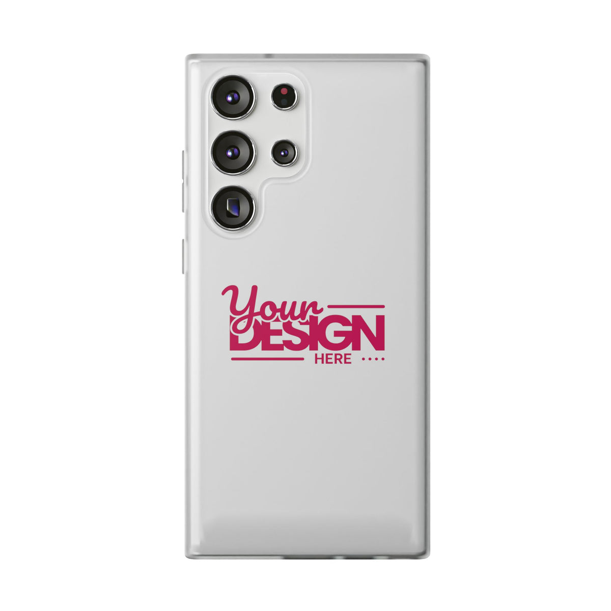 Customizable Flexi Phone Case – Personalize Your Design with Name or Photo, Flexible Protective Cover for Samsung Phones