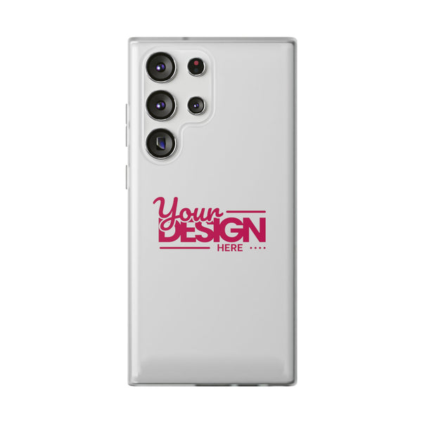 Customizable Flexi Phone Case – Personalize Your Design with Name or Photo, Flexible Protective Cover for Samsung Phones