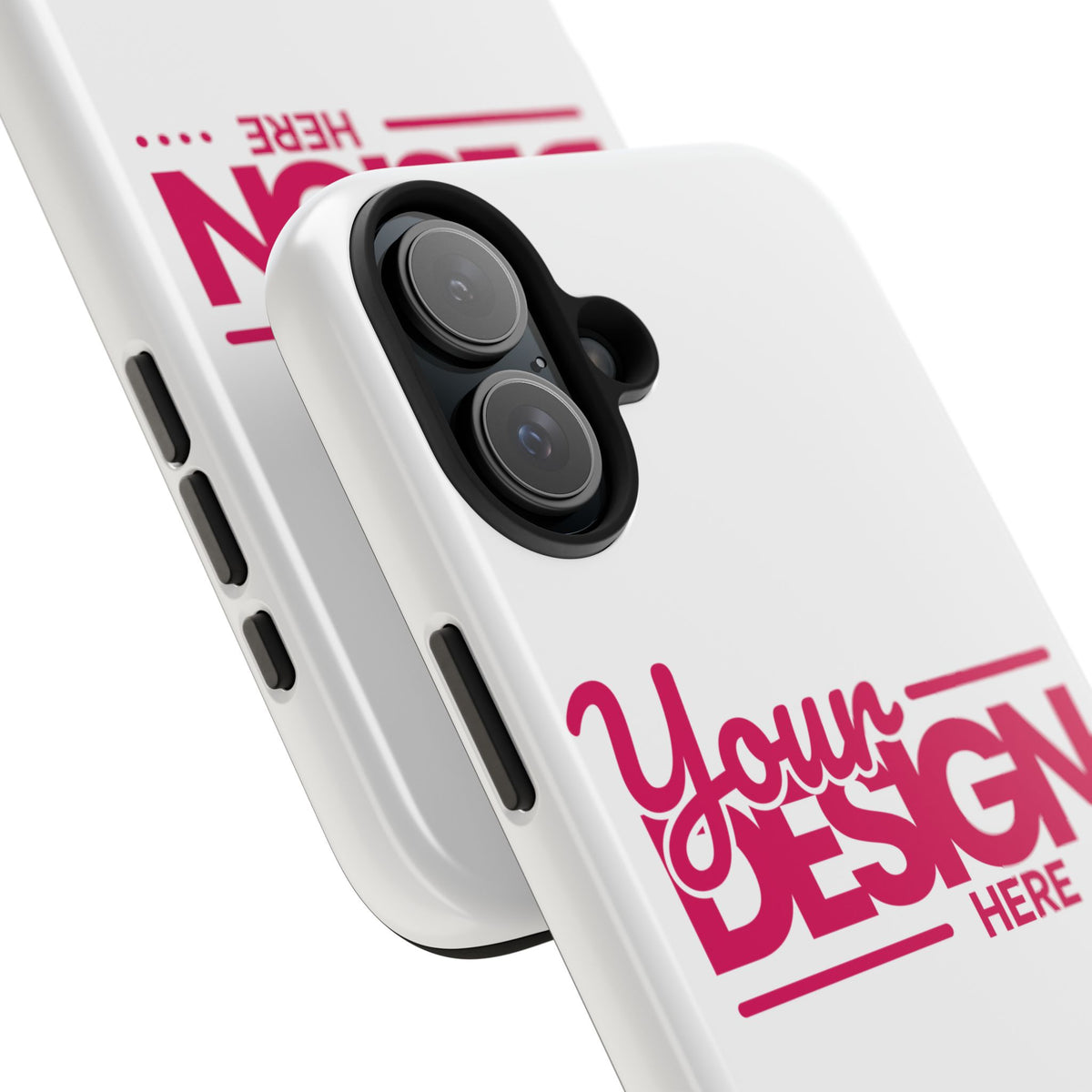 Personalized Tough Phone Case – Custom Name or Photo Protective Cover, Shock-Absorbent Durable Case for iPhone, Unique Gift Idea