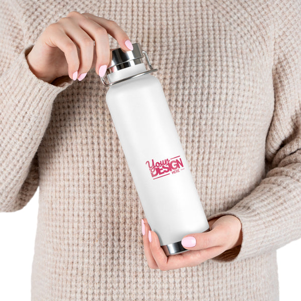 Copper Insulated Water Bottle, Stylish Travel Mug, Eco-Friendly Drinkware, Perfect Gift for Nature Lovers, Summer Hydration Essentials
